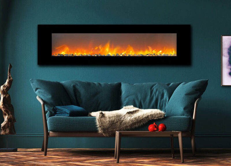 Trivero 180 wall fireplace